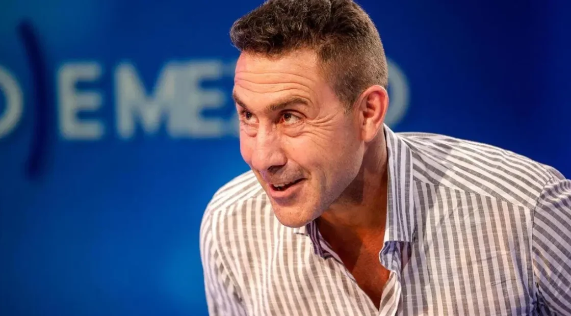 Roberto Vannacci durante il dibattito su La7