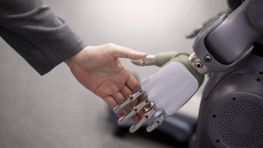 Robot in interazione con esseri umani