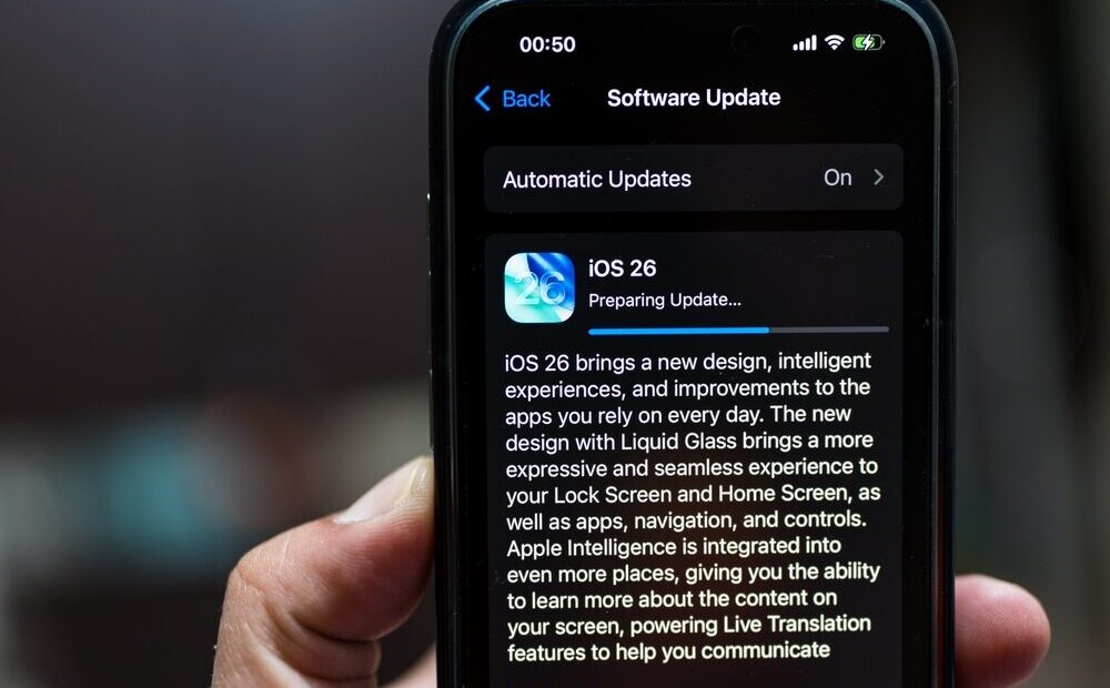 Screenshot della beta 2 di iOS 27.2