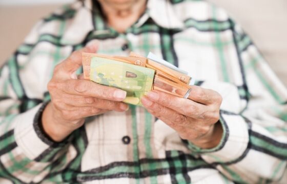 Grafico sull'andamento delle pensioni in Italia