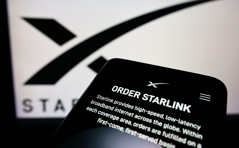 Aeromobile United Airlines con Starlink